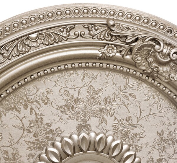 Petite Round Champagne Ceiling Medallion 24"